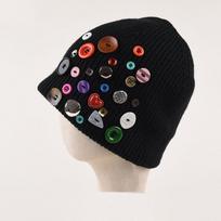 Madinga Spalva Sauga Kepurė Moteriška Hip Hopas Žieminė Šilta Ausų Apsauginė Skrybėlė Juoda Gatvės Megzta Baotou Skrybėlė 55-59cm black