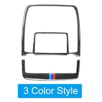 2vnt anglies pluošto automobilio priekinio skaitymo šviesos rėmo skydelio dekoratyviniai viršelio lipdukai, skirti BMW X5 E70 X6 E71 automobilio interjerui Classic style gray