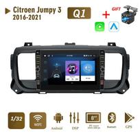 8 colių Android skirtas Citroen Jumpy 3 Space Tourer 2016-2021 su mygtuku rankenėle automobilio radijo GPS navigacijos grotuvas 1+32GB 1+32GB