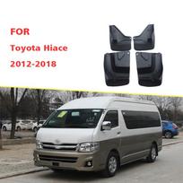 SKIRTA Toyota Hiace 2012-2018 Purvasaugiai Sparnai Purvasaugiai Purvasaugiai Purvasaugiai Automobilių Priedai Auto Styline Priekiniai Galiniai 4vnt. juoda