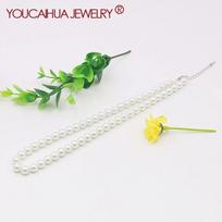 4 6 8 10 12 14mm Selling Pink White Shell Necklace AAA Round Beads,Easy Match for Party/banquet,18inch Women's Jewelry Making/design 4mm balta