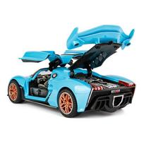 1/24 mastelio Hongqi S9 Diecast automobilio modelio žaislas, ištraukiama žaislinė transporto priemonė su garsu, šviesa ir purškimu vaikams, mažiems berniukams, mergaitėms, dovanų kolekcija 1/24-19.5x8.5x5.3cm mėlyna