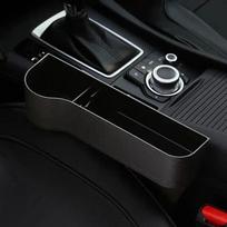 Automobilinės sėdynės dėtuvės plyšių laikymo dėžė Automobilio laikiklio tarpo plyšio užpildo laikiklis, skirtas piniginei, telefono plyšinei kišenei, automobiliniai priedai Black Left Side