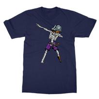 Dabbing Skeleton Pirate Halloween Unisex T-Shirt S