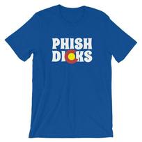 Phish Dicks Kolorado vėliavos unisex marškinėliai XXXXL white