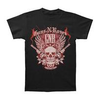 „Guns N Roses“ „Destruction Skull“ juodi unisex marškinėliai S brown