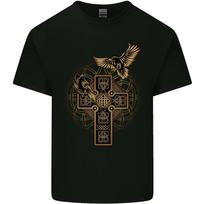 Odins Celtic Raven Viking Thor Ragnar Norse Unisex T-shirt XXXXL black