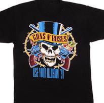 Vintage Guns N Roses Use Your Illusion Tour Unisex T-Shirt S gray