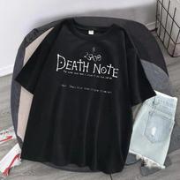 Japan Anime DEATH NOTE Tshirts Misa AUnisexe Printed Unisex Women Short Sleeve Streetwear Clothes Harajuku Casual Oversized Tees Tops 2XL black