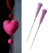 2 vienetų vilnos vėlimo smeigtukai Veltinio smeigtukai Craft 8 cm Įrankiai Punch for