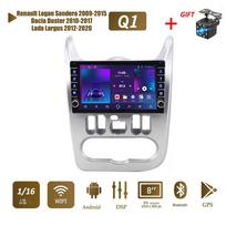 icreative Renault Logan Sandero 2009-2015 Skirta Dacia Duster 2010-2017 Lada Largus 2012-2020 Mygtuko rankenėlė Automobilis Android 1+16GB 1+16GB