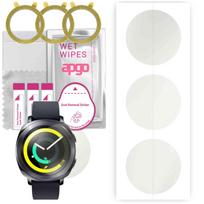 3x apgo MATTE Hydrogel Screen Protector for Samsung Gear Sport, Hydrogel Film, with positioning layer easy installation