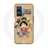 Coque Oppo A77 5G Manga animé One Piece Straw Hat Crew