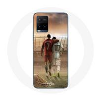 Coque Vivo y21s 2021 cristiano ronaldo messi goat