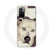 Coque Redmi Note 11 5G Chien de Pitbull Blanc balta