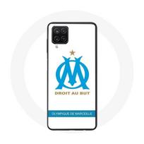 Coque Samsung Galaxy A12 Olympique de Marseille Logo Fond Blanc