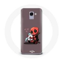 Coque pour Samsung Galaxy A6 2018 DeadPool Unicorn Licorne