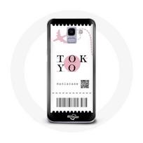 Coque pour Samsung Galaxy A6 2018 Billet d'avion tokyo Japon