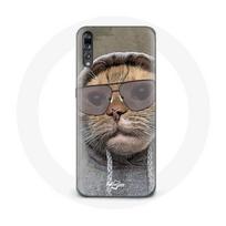 Coque pour Huawei P20 Chat avec une capuche photo drole Animaux