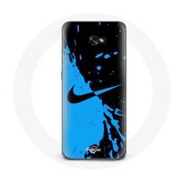 Coque pour Samsung A5 2016 Nike Logo Bleu et Noir