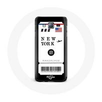 Coque pour samsung galaxy J5 2016 Billet d'avion New York