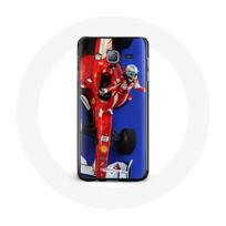 Coque pour Samsung Galaxy J7 Formule 1 Fernando Alonso Pilote automobile F1 Rouge