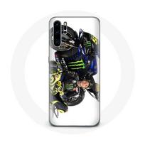 Coque pour Huawei P30 Pro Valentino Rossi Pilote de vitesse fond blanc