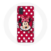 Coque pour Samsung Galaxy A71 Minnie Mouse Dessin animé Rouge