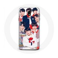 Coque pour Samsung Galaxy J7 2017 BTS Affiche Memebers Cadeau de Noël 2023