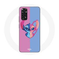 Dėklas Xiaomi Redmi Note 11S Dygsniukui ir mėlynam-rožiniam angelui