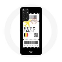 Coque pour Xiaomi Redmi Note 11S Billet d'avion Bruxelles Belgique