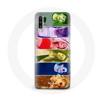 Coque pour Samsung Galaxy A70 Poursuis Tes Rêves Split Visages