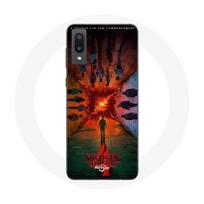 Coque pour Samsung Galaxy A02 Stranger Things Saison 4 Affiche Equipages de la Nouvelle Théorie
