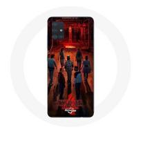 Coque pour Samsung Galaxy A51 5G Stranger Things Affiche Equipages Fan Art Saison 4