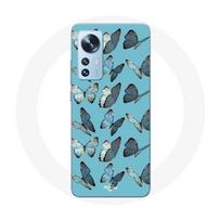 Coque pour Xiaomi Mi 12 / 12X Papillons Fond Bleu