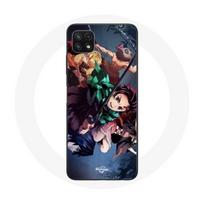 Coque pour Samsung Galaxy A22 5G Tanjiro Nezuko et Inosuke Slayer Kimetsu no Yaiba Manga