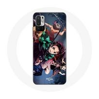 Coque pour Xiaomi Poco M3 Pro Tanjiro Nezuko et Inosuke Slayer Kimetsu no Yaiba Manga