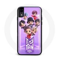 Coque pour Iphone XS Max BTS TinyTAN Animation Affiche RM Jin Suga J-Hope Jimin Jungkook Et V