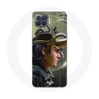 Maniacase Case for Oppo A93 Loki Thor Ragnarok with Helmet Fanart Season 1 juoda