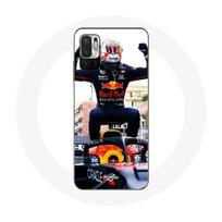 Coque pour Xiaomi Redmi Note 10 5G Formule 1 Max Verstappen Pilote automobile F1 noir rouge et jaune