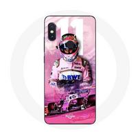 Coque pour Xiaomi Redmi Note 5 Pro Formule 1 Sergio Pérez Pilote de F1 Rose rožinė
