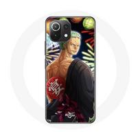 Coque pour Xiaomi Mi 11 Lite One Piece Joyeux noël Zoro Anime Manga