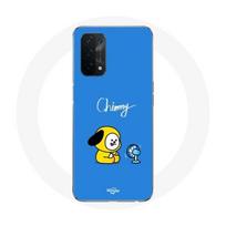 Coque pour Oppo A54 5G Bangtan BTS BT21 Chimmy Jimin Fond Bleu