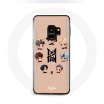 Coque pour Samsung Galaxy S9 Plus BTS TinyTAN Animation Affiche RM Jin Suga J-Hope Jimin V Et Jungkook