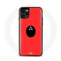 Case - Maniacase - Iphone 11 - Squid Game Mask triangle - Silicone - Soft juoda