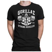 Gorillaz Gym Fun Workout Sport Body Builder Monkey Unisex T-Shirt XXXXL black