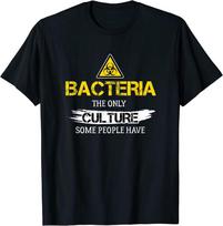 Funny Bacteria Culture Science Unisex T-Shirt S yellow