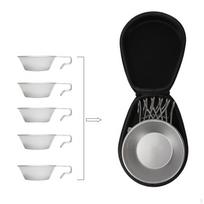 Camping Tableware Storage Bag Tote Flatware Sundries Pouch Dinnerware Organizer for Travel black
