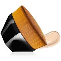 Six Corners makiažo šepetėlis Kabuki Flawless Foundation Brush skystam makiažo šepetėlių rinkinys Kosmetinis minkštas sintetinis makiažas moterims brown
