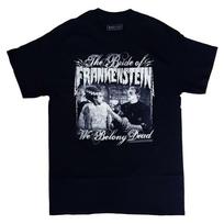Gothic Horror Bride Of Frankenstein We Belong Dead Black Unisex T-Shirt XXXXL gray